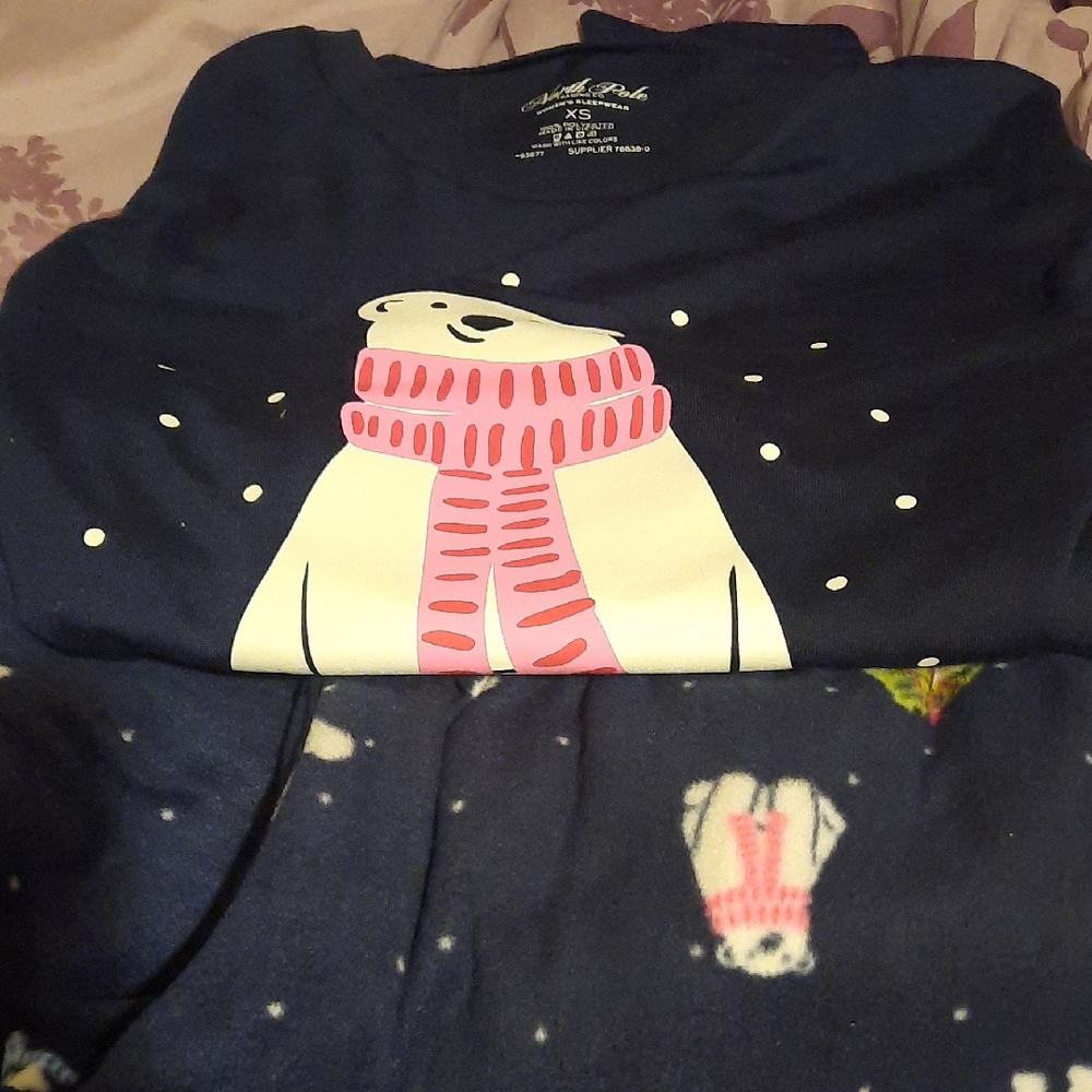 North Pole Pajama Set NWT